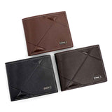 Darrahopens Fashion > Men's Fashion > Men's Accessories Men's PU Leather Bifold Wallet with Zipper Coin Pocket, Card Slots and ID Window, Dark Brown