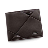 Darrahopens Fashion > Men's Fashion > Men's Accessories Men's PU Leather Bifold Wallet with Zipper Coin Pocket, Card Slots and ID Window, Dark Brown