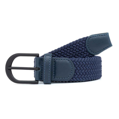 Darrahopens Fashion > Men's Fashion > Men's Accessories Men's Woven Belt Navy Blue 02