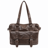 Darrahopens Fashion > Men's Fashion > Men's Accessories Mens Cow Washed Leather Bag Messenger Bag Vintage Travel Laptop Satchel - Brown In Australia - Darrahopens