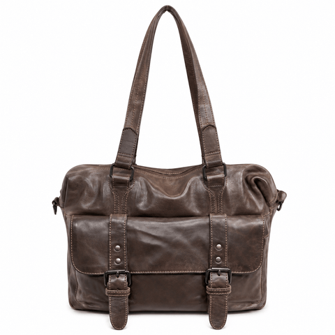 Darrahopens Fashion > Men's Fashion > Men's Accessories Mens Cow Washed Leather Bag Messenger Bag Vintage Travel Laptop Satchel - Brown In Australia - Darrahopens