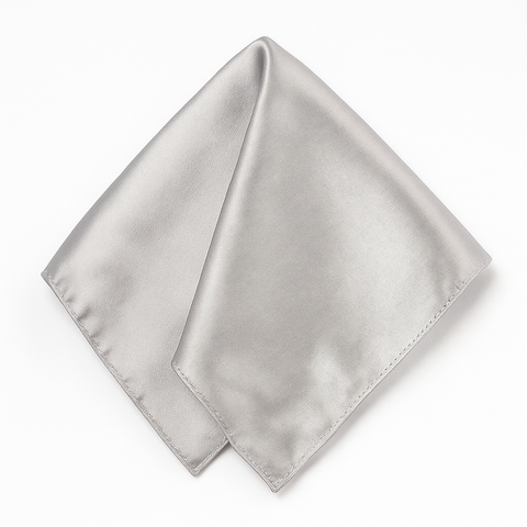 Darrahopens Fashion > Men's Fashion > Men's Accessories Mens POCKET SQUARE Party Silk Suit Handkerchief Kerchief Hanky Wedding  - Silver