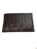 Darrahopens Fashion > Men's Fashion > Men's Accessories Mens Slim Genuine Skin Crocodile Leather Wallet Bi Fold Gift - Brown
