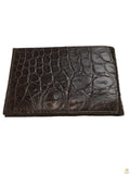 Darrahopens Fashion > Men's Fashion > Men's Accessories Mens Slim Genuine Skin Crocodile Leather Wallet Bi Fold Gift - Brown