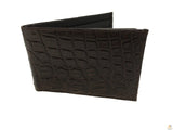 Darrahopens Fashion > Men's Fashion > Men's Accessories Mens Slim Genuine Skin Crocodile Leather Wallet Bi Fold Gift - Brown
