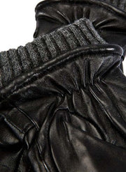 Darrahopens Fashion > Men's Fashion > Men's Accessories Mens Wool Blend Lined Touchscreen Leather Gloves in Black In Australia - Darrahopens
