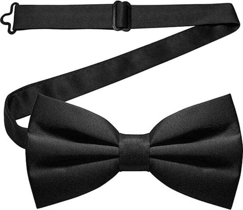 Darrahopens Fashion > Men's Fashion > Men's Accessories Plain Bow Tie - Adjustable Bow Tie for Men - Black