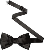 Darrahopens Fashion > Men's Fashion > Men's Accessories Plain Bow Tie - Adjustable Bow Tie for Men - Black