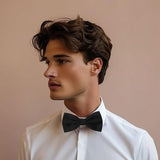 Darrahopens Fashion > Men's Fashion > Men's Accessories Plain Bow Tie - Adjustable Bow Tie for Men - Black