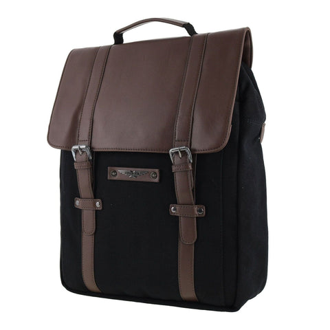 Darrahopens Fashion > Men's Fashion > Men's Accessories POLICE Messenger Backpack Bag with Laptop Computer Sleeve in Black In Australia - Darrahopens