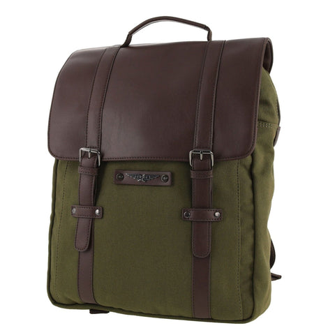 Darrahopens Fashion > Men's Fashion > Men's Accessories POLICE Messenger Backpack Bag with Laptop Computer Sleeve in Dark Olive In Australia - Darrahopens