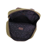 Darrahopens Fashion > Men's Fashion > Men's Accessories POLICE Wings Mens Canvas Backpack Bag with Laptop Computer Sleeve in Dark Olive In Australia - Darrahopens