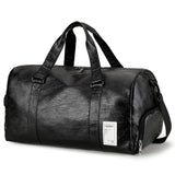 Darrahopens Fashion > Men's Fashion > Men's Accessories PULeatherTravelGymBagSmall-Black