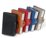 Darrahopens Fashion > Men's Fashion > Men's Accessories RFID NFC Secure Anti-theft Wallet Double Pop Up Card Holder