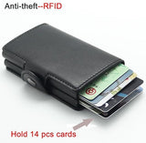 Darrahopens Fashion > Men's Fashion > Men's Accessories RFID NFC Secure Anti-theft Wallet Double Pop Up Card Holder