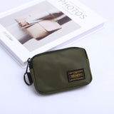 Darrahopens Fashion > Men's Fashion > Men's Accessories Small Nylon Coin Purse Zip Wallet Waterproof Mini Pouch Key Card Holder Lightweight EDC Organizer Army Green (12x9cm)