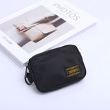 Darrahopens Fashion > Men's Fashion > Men's Accessories Small Nylon Coin Purse Zip Wallet Waterproof Mini Pouch Key Card Holder Lightweight EDC Organizer Black (12x9cm)