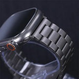 Darrahopens Fashion > Men's Fashion > Men's Accessories Stainless Steel Band Compatible with Apple Watch Series 9 8 7 6 5 49mm 45mm 44mm 42mm Black Metal Bracelet