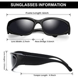 Darrahopens Fashion > Men's Fashion > Men's Accessories Trendy Oval Sunglasses for Men and Women Futuristic Wrap Around Fashion Glasses Goggles Eyebrow Dark