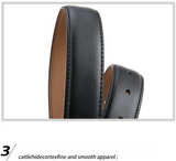 Darrahopens Fashion > Men's Fashion > Men's Accessories Womens Genuine Leather Belt Retro Gold Buckle Waist Belt for Jeans Dress Coat Fashion Split Cowhide Strap Coffee 105cm