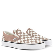 Darrahopens Fashion > Men's Fashion > Men's Casual Shoes Vans Classic Slip On Canvas Sneaker Shoes Chess Check - Etherea/True White In Australia - Darrahopens
