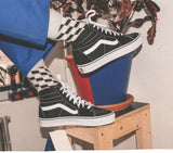 Darrahopens Fashion > Men's Fashion > Men's Casual Shoes VANS SK8 Hi Casual Shoes High Top Canvas Skateboard Sneakers Old Skool - Black/White In Australia - Darrahopens