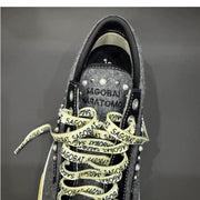 Darrahopens Fashion > Men's Fashion > Men's Casual Shoes Vintage Skate Shoes Distressed Sneakers Retro Lightning Shoes Worn-In Casual - Gray-black - Size 12(AU12/EU45) In Australia - Darrahopens