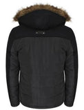 Darrahopens Fashion > Men's Fashion > Men's Coats & Jackets Dissident Bethwin Padded Quilted Jacket Coat Wool Blend Winter - Navy In Australia - Darrahopens