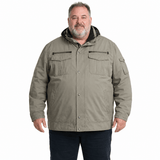 Darrahopens Fashion > Men's Fashion > Men's Coats & Jackets MENS PLUS SIZE JACKET King Extra Big & Tall Hooded Coat 100% COTTON Warm Winter