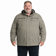 Darrahopens Fashion > Men's Fashion > Men's Coats & Jackets MENS PLUS SIZE JACKET King Extra Big & Tall Hooded Coat 100% COTTON Warm Winter