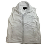 Darrahopens Fashion > Men's Fashion > Men's Coats & Jackets WHITE POLAR FLEECE VEST Thick Casual Wear Warm Winter Plain Fleecy Jacket - White - X-Small