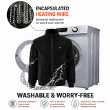 Darrahopens Fashion > Men's Fashion > Men's Coats & Jackets XL Size Winter USB Heated Windproof Soft Fleece Warm Jacket for Men and Women – 8 Zones Graphene & Carbon Fiber Fast Heating Coat with Front & Back Dual-Control Button and 3 Level Heating, Washable Design, Muti Pockets, Ribbed Cuff & Stand Collar