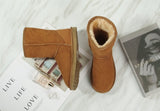 Darrahopens Fashion > Men's Fashion > Men's Dress Shoes & Boots Australian Sheepskin Merino Wool UGG 3/4 Boots Moccasins Slippers Shoes Classic - Chestnut