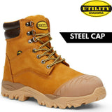 Darrahopens Fashion > Men's Fashion > Men's Dress Shoes & Boots DIADORA Utility Craze w Zip Work Boots Composite Cap Workwear Shoes - Wheat In Australia - Darrahopens