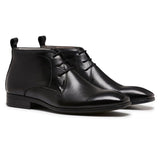 Darrahopens Fashion > Men's Fashion > Men's Dress Shoes & Boots JULIUS MARLOW HUB Leather Boots Dress Work Formal Business Shoes Chukka - Black In Australia - Darrahopens