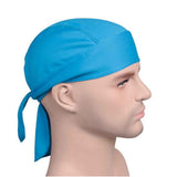 Darrahopens Fashion > Men's Fashion > Men's Hats & Caps 2 pack Sweat Cap Hat Cap Pirate Hat Head Wrap for Men and Women, Cooling Head Wraps - Motorcycle Pirate hat (blue)