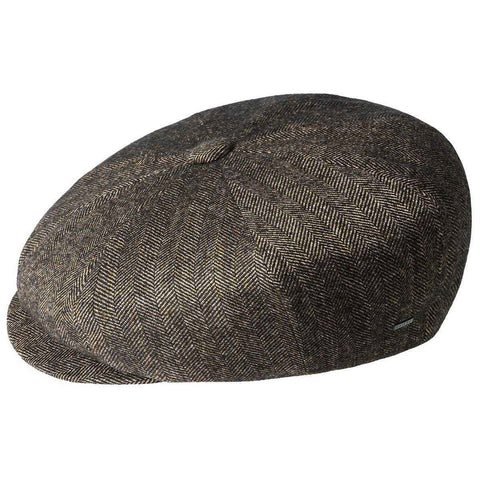 Bailey Mens Beech Ivy Newsboy Flat Cap Classic Wool Fabric Hat - Brown In Australia - Darrahopens