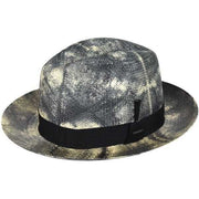Darrahopens Fashion > Men's Fashion > Men's Hats & Caps Bailey Mens Derwent Fedora Straw Hat Made in USA Genuine Panama - Black/White In Australia - Darrahopens