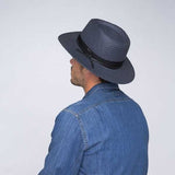 Darrahopens Fashion > Men's Fashion > Men's Hats & Caps Bailey Mens Dreyer Paper Straw Hat Fedora Woven - Slate In Australia - Darrahopens