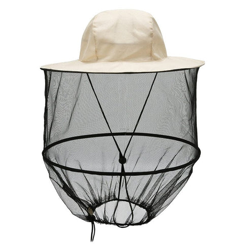 Darrahopens Fashion > Men's Fashion > Men's Hats & Caps Beige Outdoor Fishing Hat with Mesh Head Net Sun Protection Bucket Cap Anti-Mosquito Fly Guard for Gardening Hiking & Beekeeping