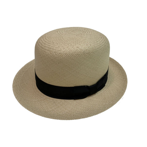 Darrahopens Fashion > Men's Fashion > Men's Hats & Caps Boutique Mens Straw Bowler Hat Straw MADE IN USA Fine Du-Pont Teflon Genuine Panama In Australia - Darrahopens