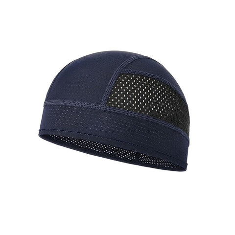 Darrahopens Fashion > Men's Fashion > Men's Hats & Caps Cooling Mesh Skull Cap Helmet Liner Sweat Wicking Quick Dry Beanie Navy Blue for Cycling Motorbike Running Hard Hat One Size