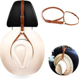Darrahopens Fashion > Men's Fashion > Men's Hats & Caps Cowboy Hat Holder for Your Vehicle, 2PCS Leather Cowboy Mounts for truck, Hat Rack for Pickup Truck Keep Your Hat Securely, brown