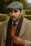 Darrahopens Fashion > Men's Fashion > Men's Hats & Caps DENTS Quilted Flat Ivy Cap Hat Driving Newsboy Elastic Back Cabbie - Grey Check - 55cm