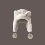 Darrahopens Fashion > Men's Fashion > Men's Hats & Caps Fleece winter hat - Warm hat with thickened ear flaps - Soft, comfortable and frost-resistant - Stylish winter accessory - Color: Beige