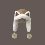 Darrahopens Fashion > Men's Fashion > Men's Hats & Caps Fleece winter hat - Warm hat with thickened ear flaps - Soft, comfortable and frost-resistant - Stylish winter accessory - Color: Brown
