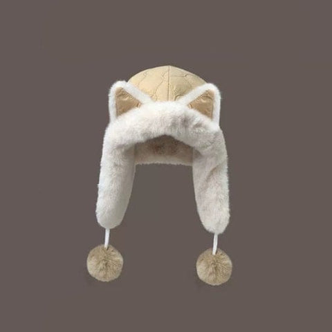 Darrahopens Fashion > Men's Fashion > Men's Hats & Caps Fleece winter hat - Warm hat with thickened ear flaps - Soft, comfortable and frost-resistant - Stylish winter accessory - Color: Khaki