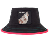 Darrahopens Fashion > Men's Fashion > Men's Hats & Caps Goorin Bros Costa Lobo Bucket Hat 100% Cotton Animal Series - Black - XL