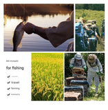 Darrahopens Fashion > Men's Fashion > Men's Hats & Caps Grey Outdoor Fishing Hat with Mesh Head Net Sun Protection Bucket Cap Anti-Mosquito Fly Guard for Gardening Hiking & Beekeeping