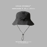 Darrahopens Fashion > Men's Fashion > Men's Hats & Caps Grey Packable Bucket Hat Unisex Wide Brim Foldable Sun Protection Hiking Travel Cap